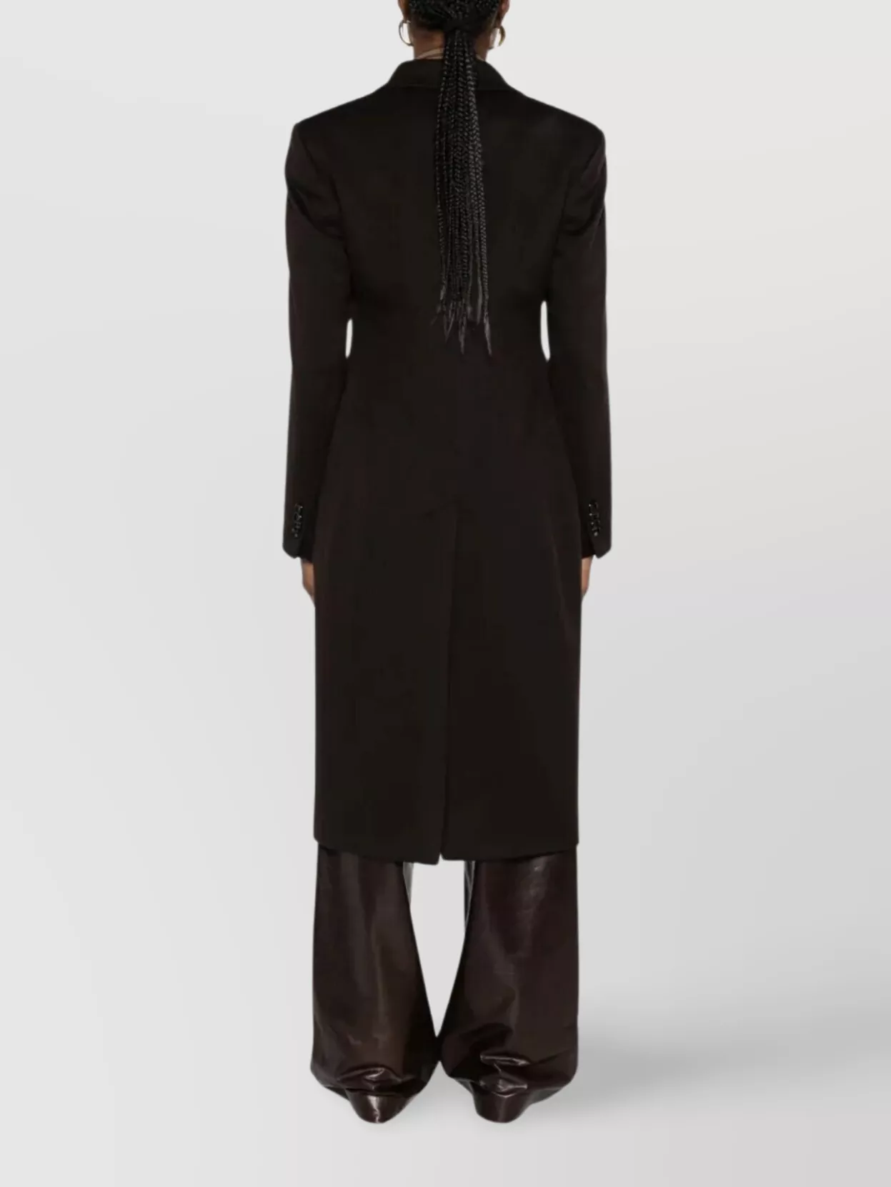 Tagliatore Double-breasted Coat Notched Lapels In Brown