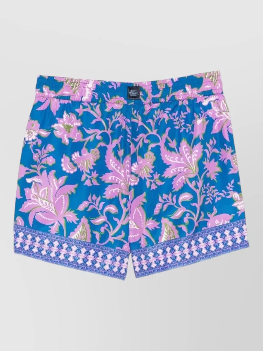 Etro floral-print swim shorts