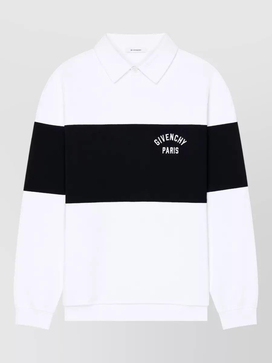 Givenchy Cotton long-sleeve polo shirt