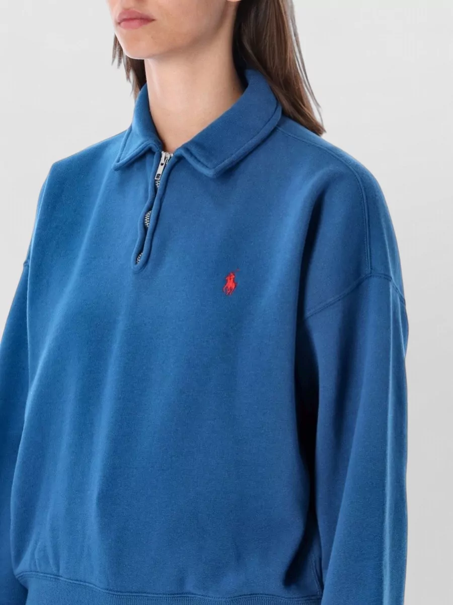 Polo Ralph Lauren Ribbed Half Zip Sweatshirt
