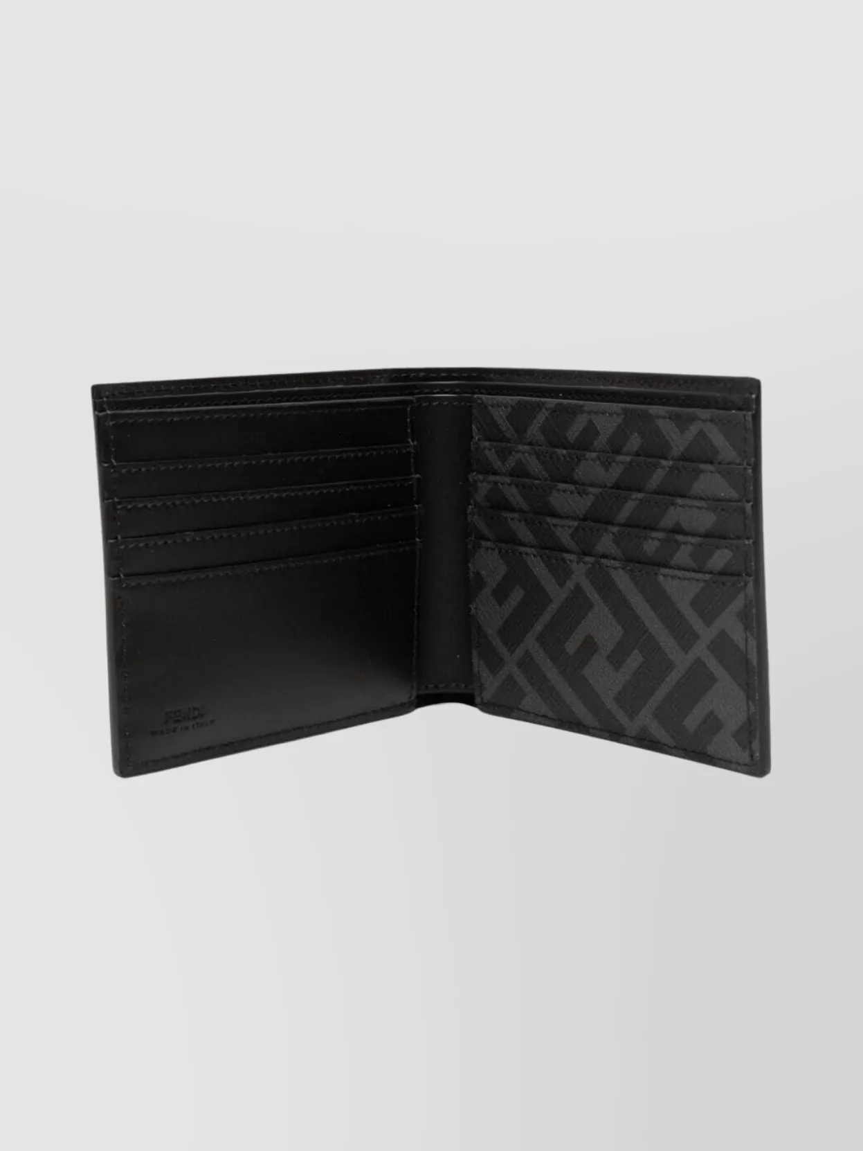 Fendi Compact Bi-Fold Wallet Canvas Panel