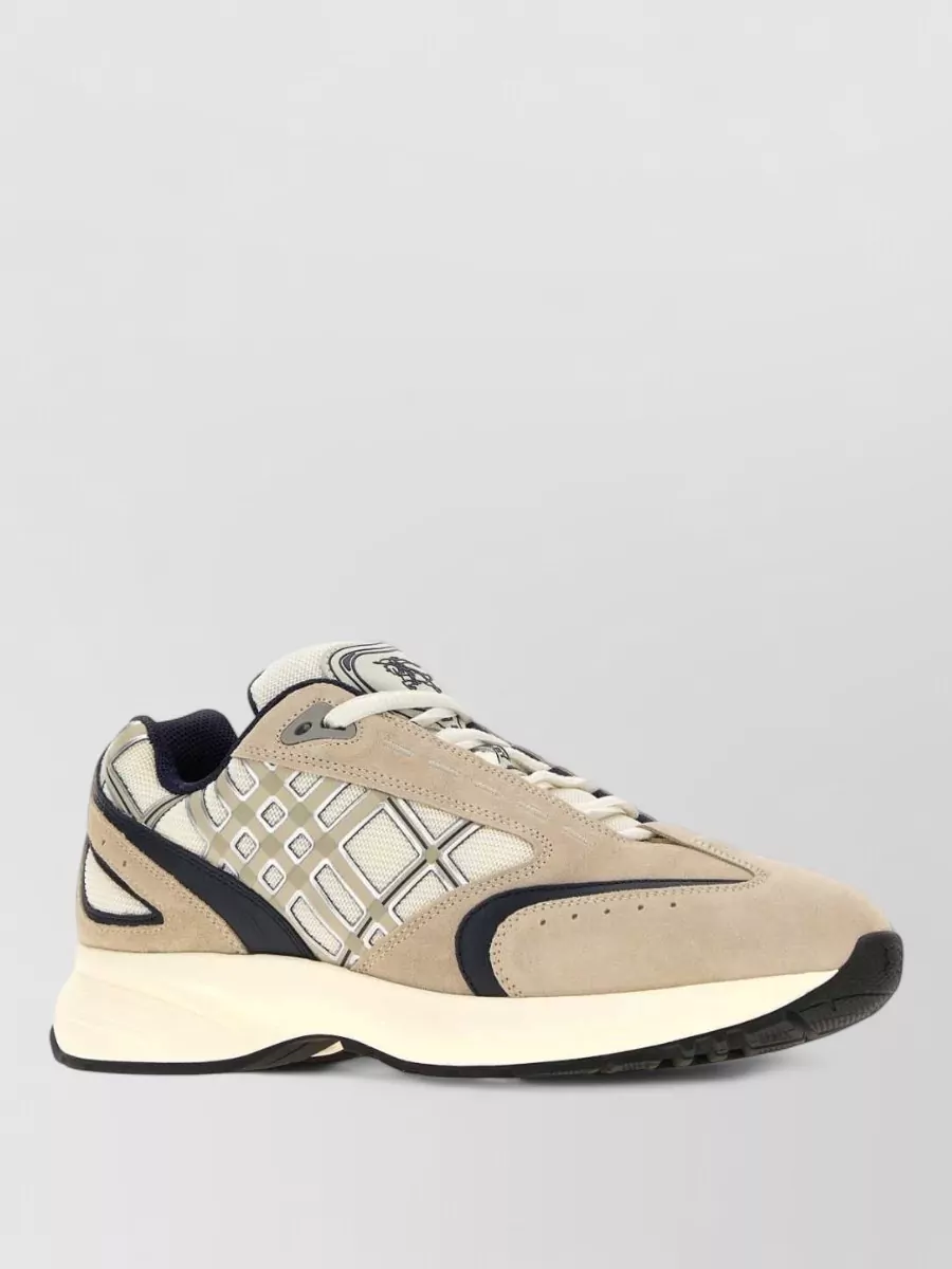 Burberry mesh panel low-top sneakers