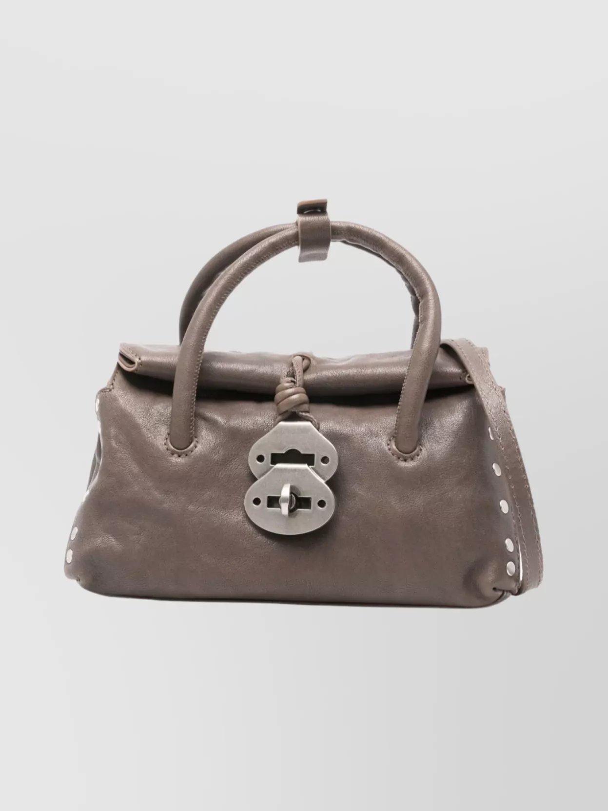 Zanellato Small Leather Shoulder Bag Studded Design