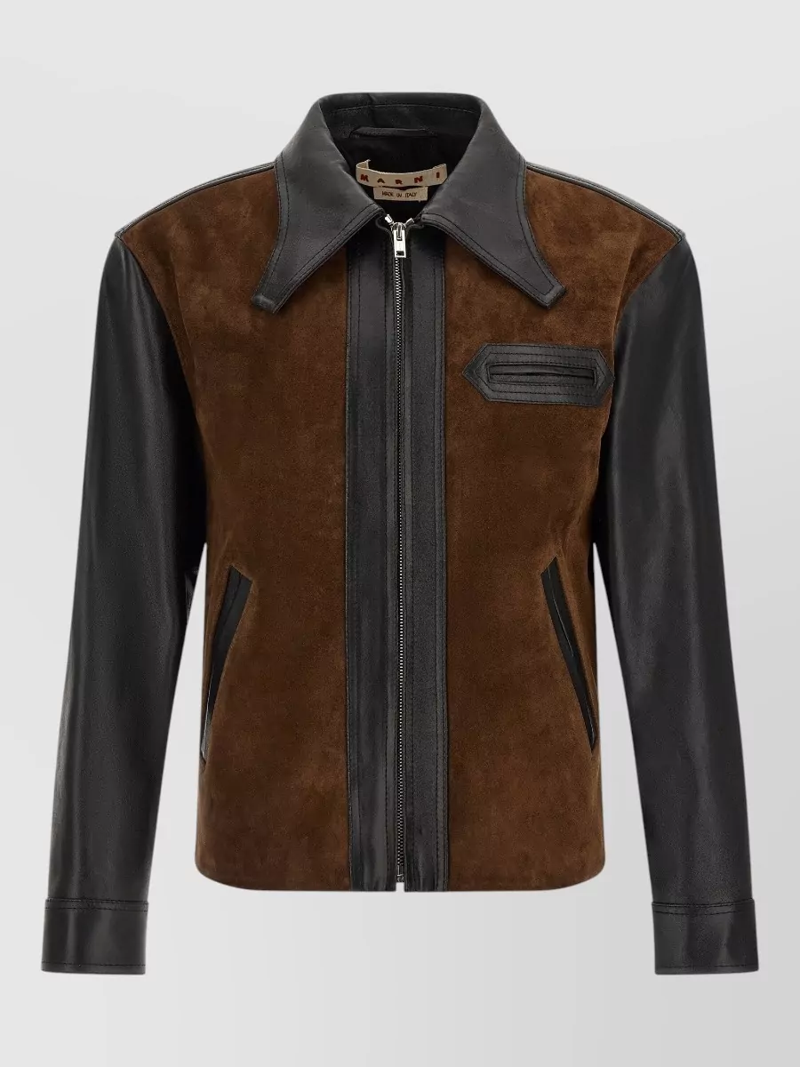Marni leather jacket
