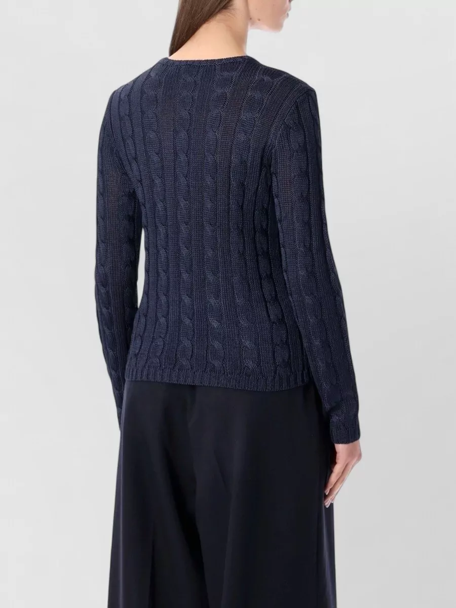 Ralph Lauren Silk Cable Knit Sweater