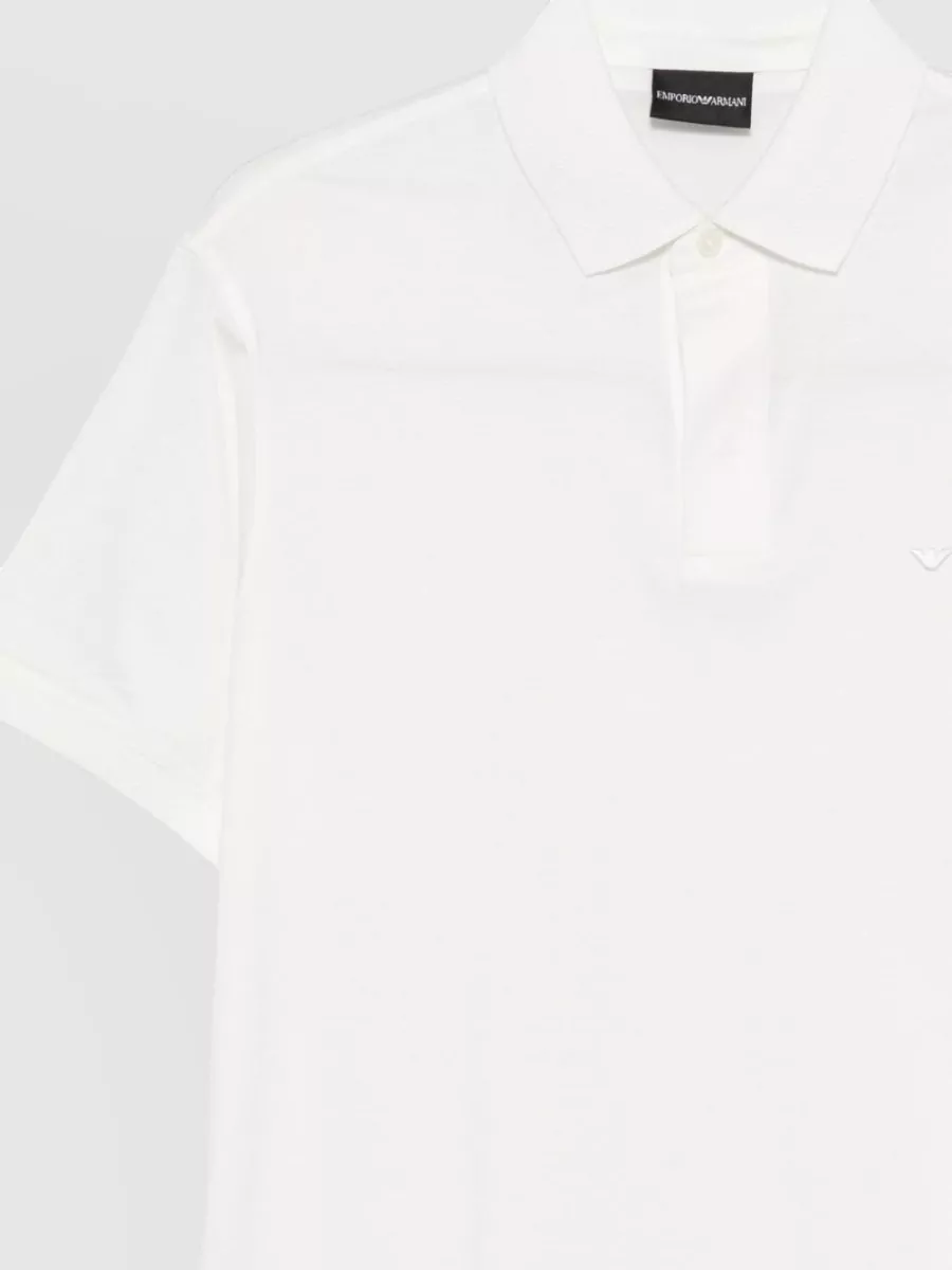 Emporio Armani Cotton Polo Shirt Short Sleeves Collar