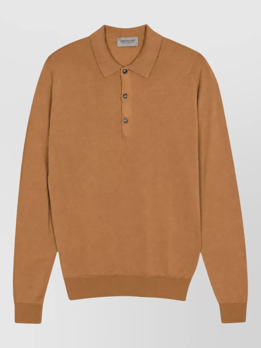 John Smedley fine-knit merino wool long-sleeve jumper