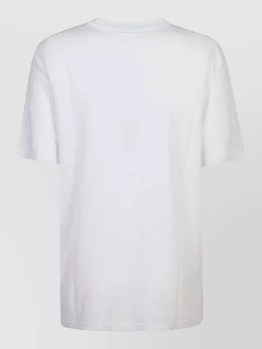 Isabel Marant Etoile Linen T Shirt Metallic Detail Short Sleeves