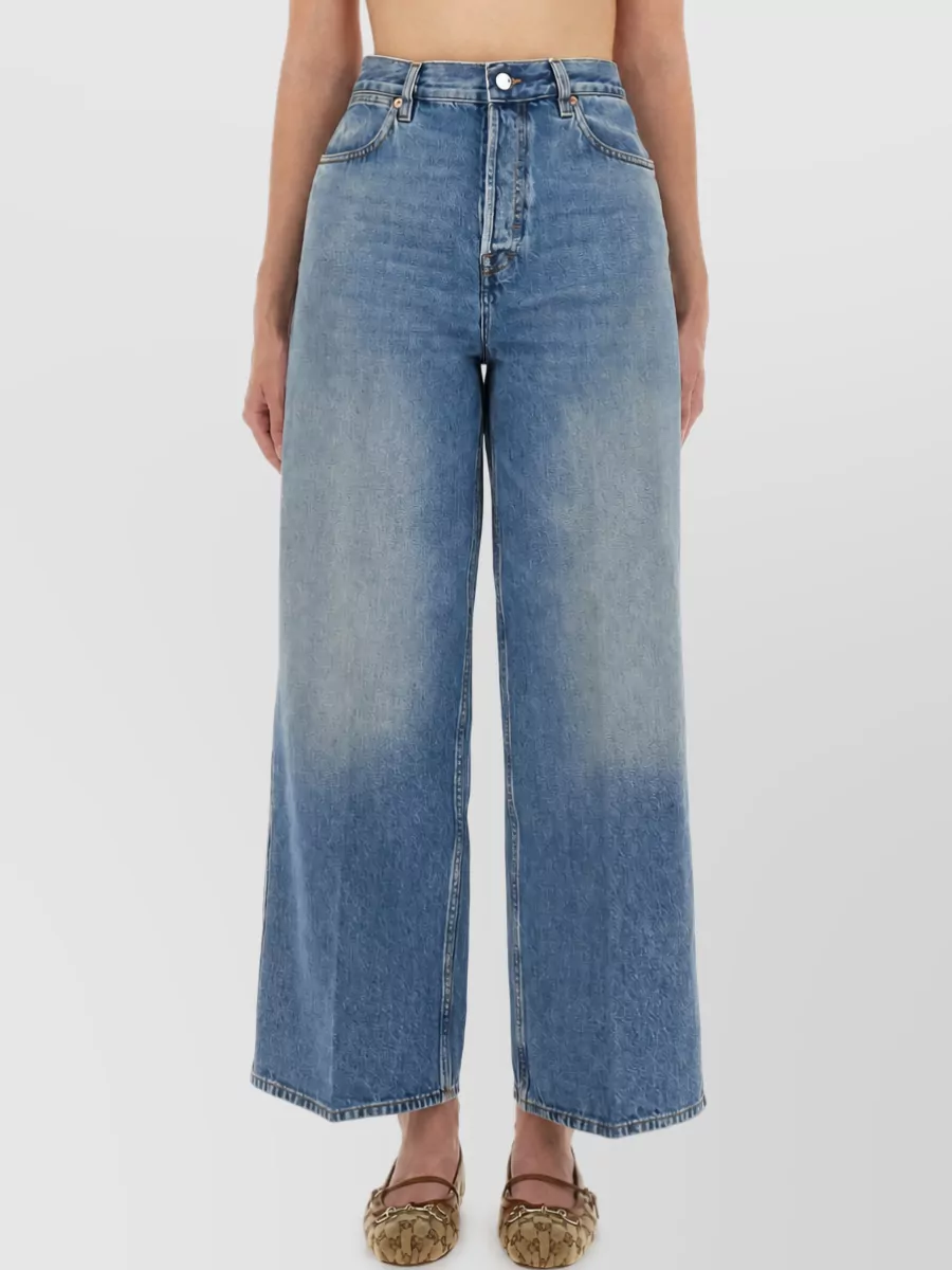 Gucci Wide-Leg Denim Jeans