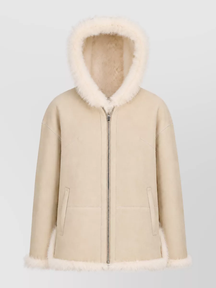 La Rose Shearling Double-Face Coat