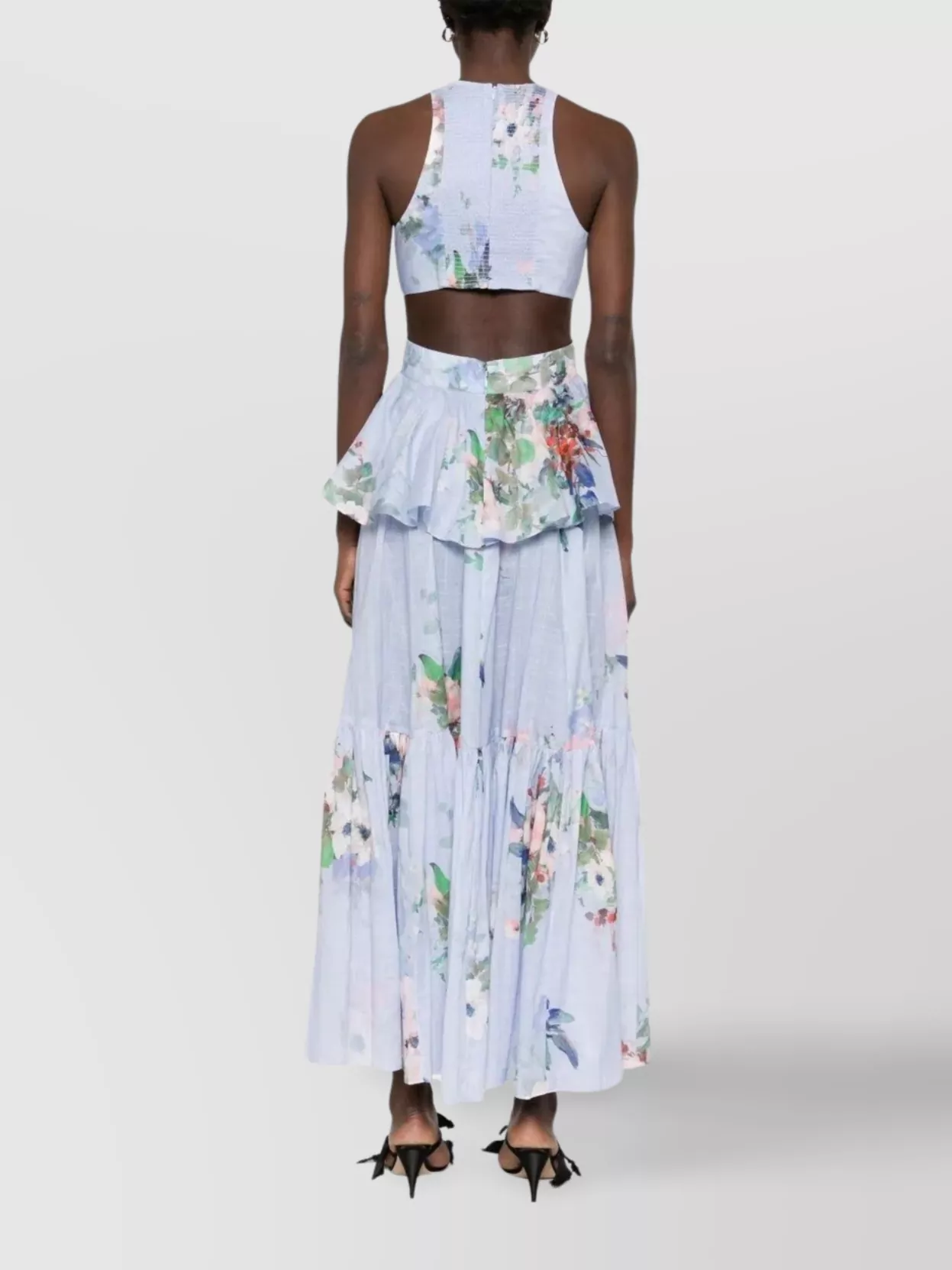 Zimmermann Everly Draped Bow Long Dress