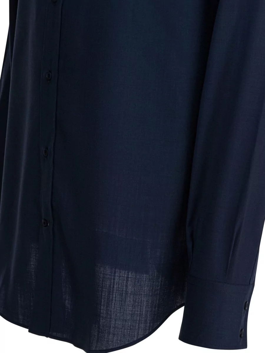 Brunello Cucinelli Long Sleeve Shirt Curved Hem Design