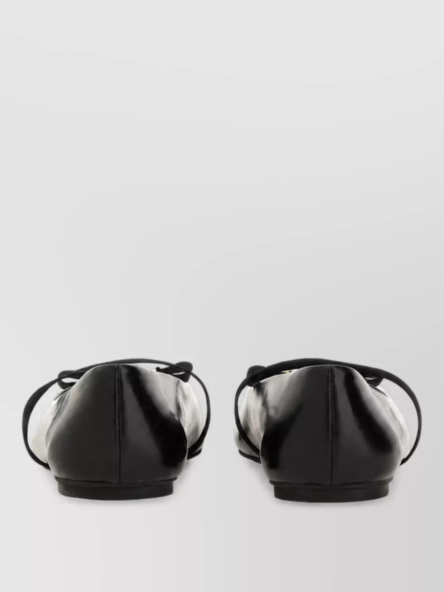 Ferragamo Leather Ballerina Shoes