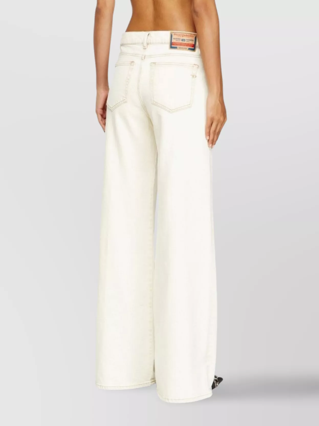 Diesel Straight Leg Trousers Belt Loops