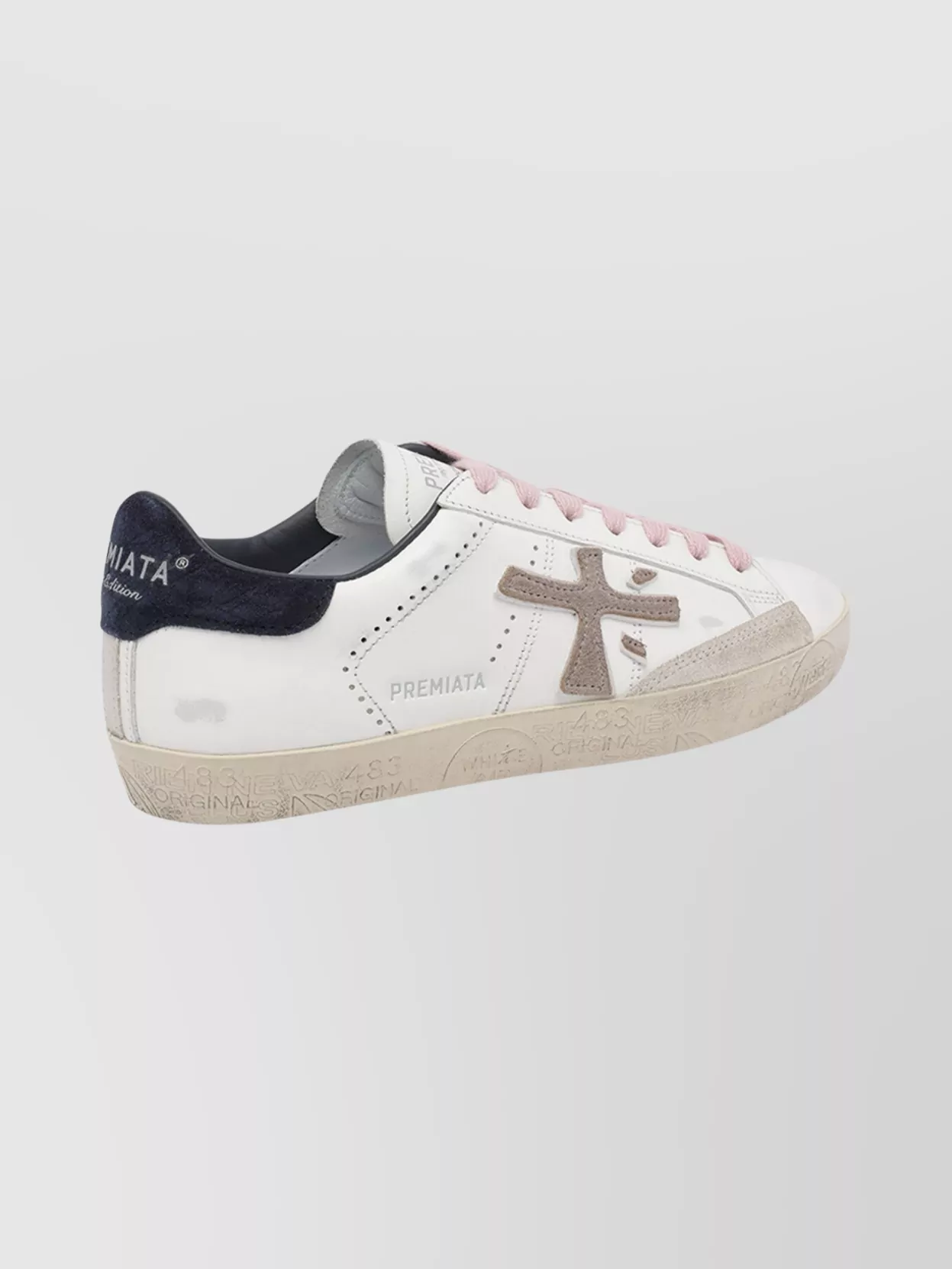 Premiata Low Top Sneakers With Round Toe Design