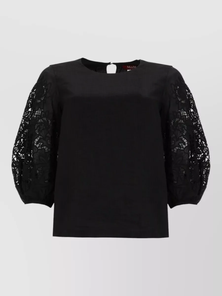 Max Mara Lace sleeve blouse