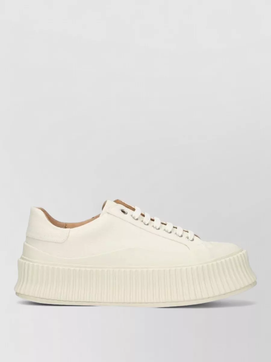 Jil Sander Fabric Low-Top Sneakers