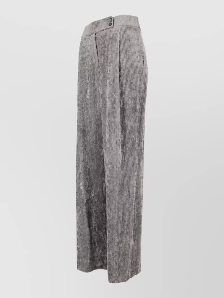 Emporio Armani Ribbed Velvet Trousers