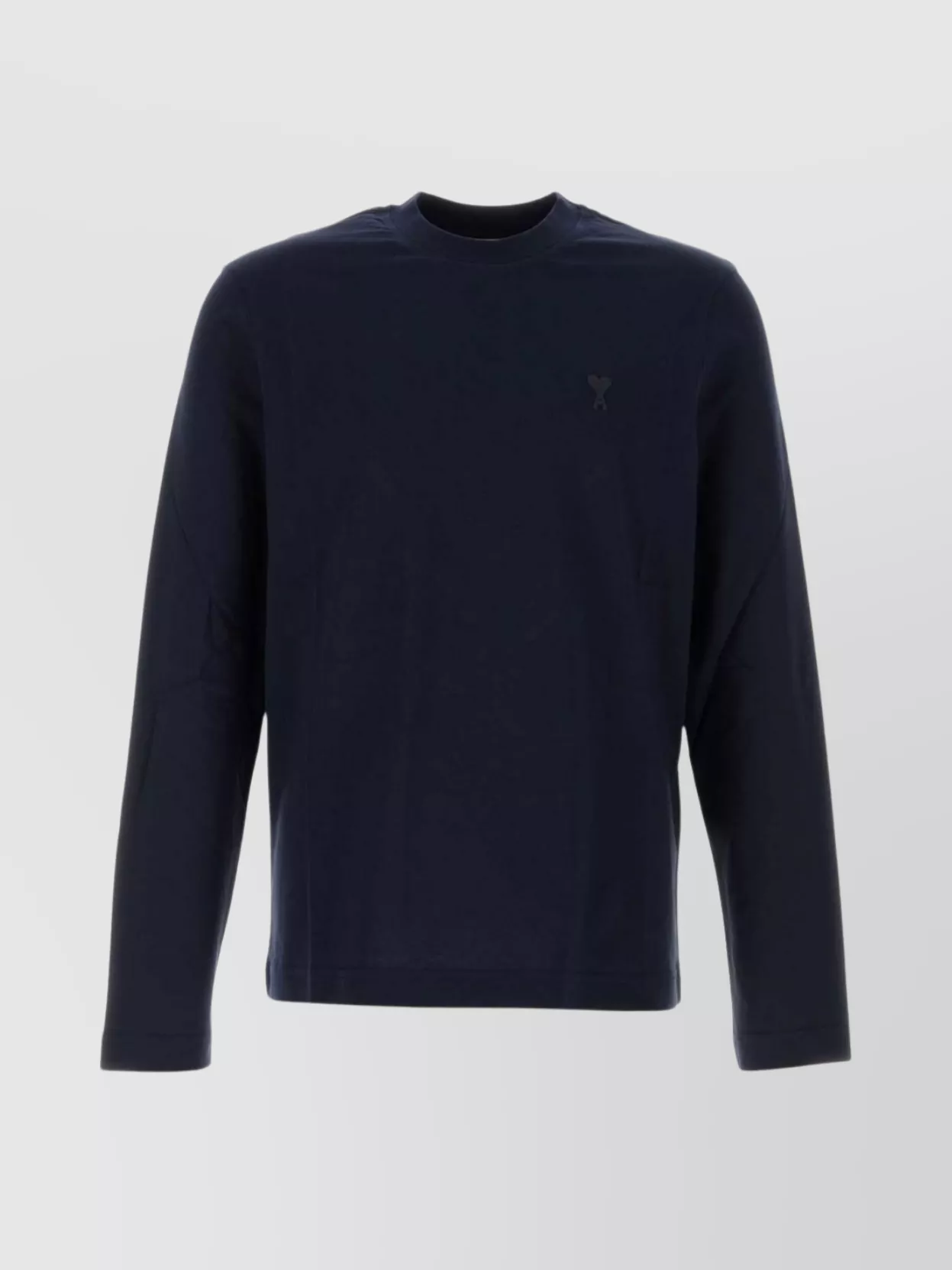 Ami Alexandre Mattiussi Crew Neck Long Sleeve Cotton T-shirt In Multi