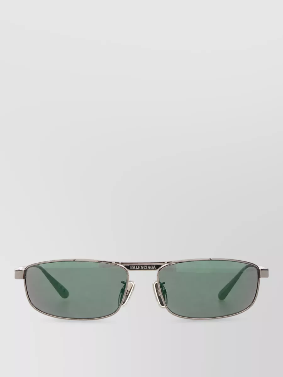 Balenciaga Metal Rectangular Sunglasses