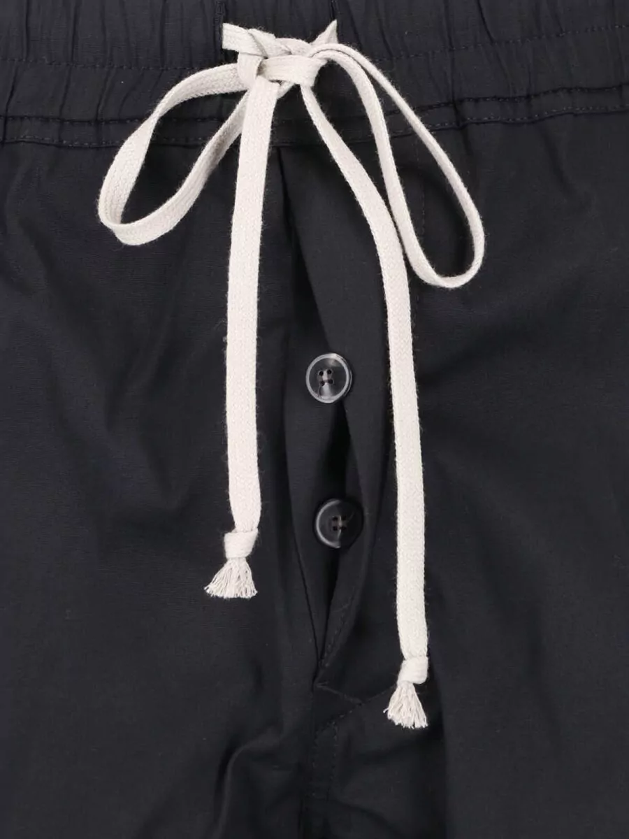 Rick Owens Cotton Straight-Leg Tailored Shorts