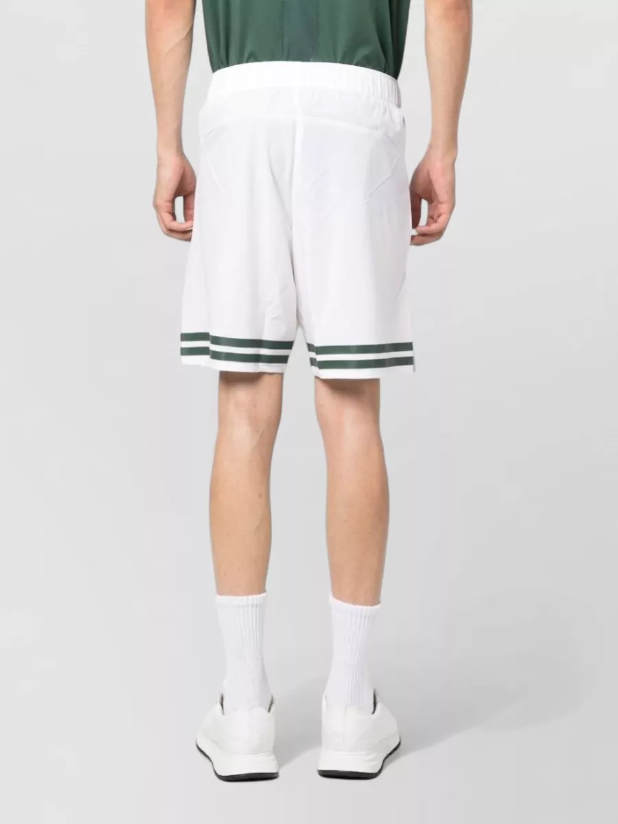 Mizuno Logo-Print Stripe-Detailing Knee-Length Track Shorts