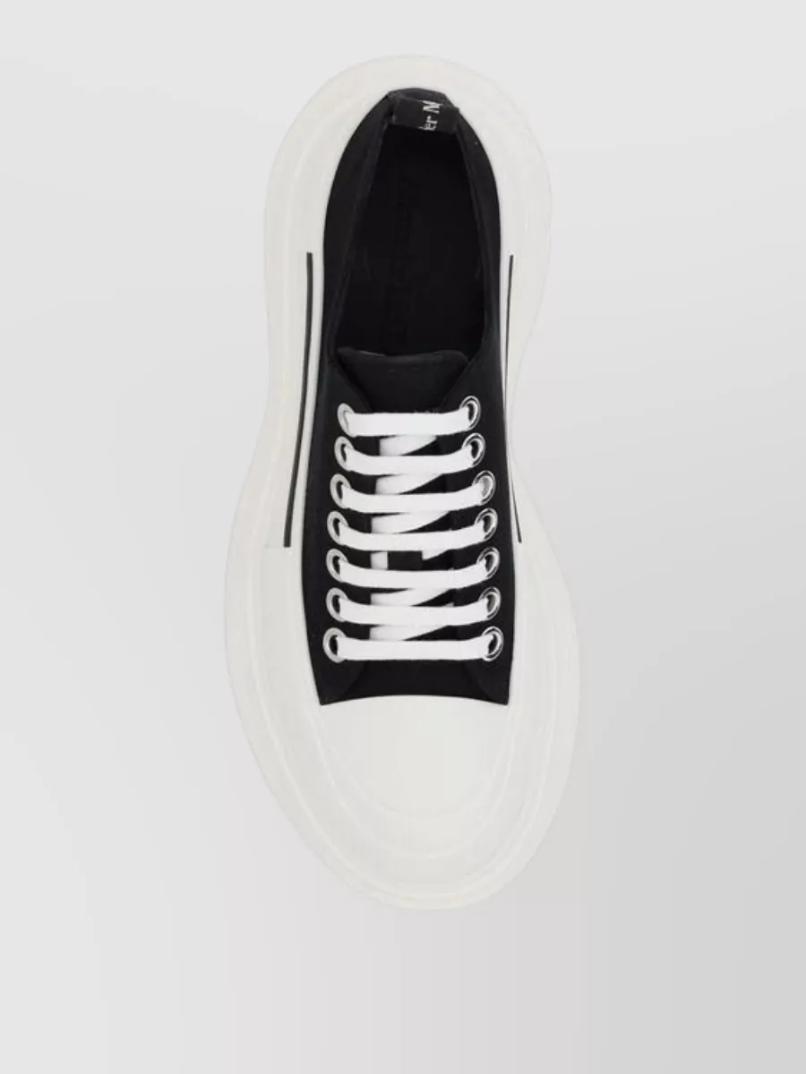 Alexander Mcqueen Rubber Platform Lace-Up Sneakers