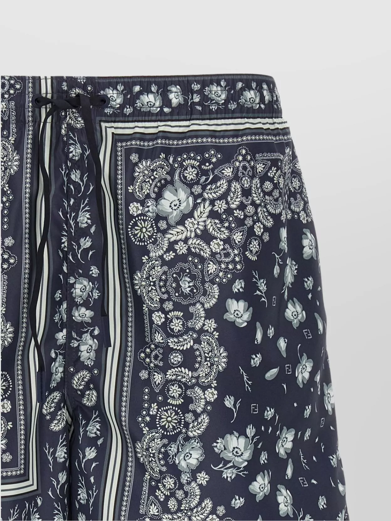 Fendi Bandana Print Swimsuit With Elastic Waistband