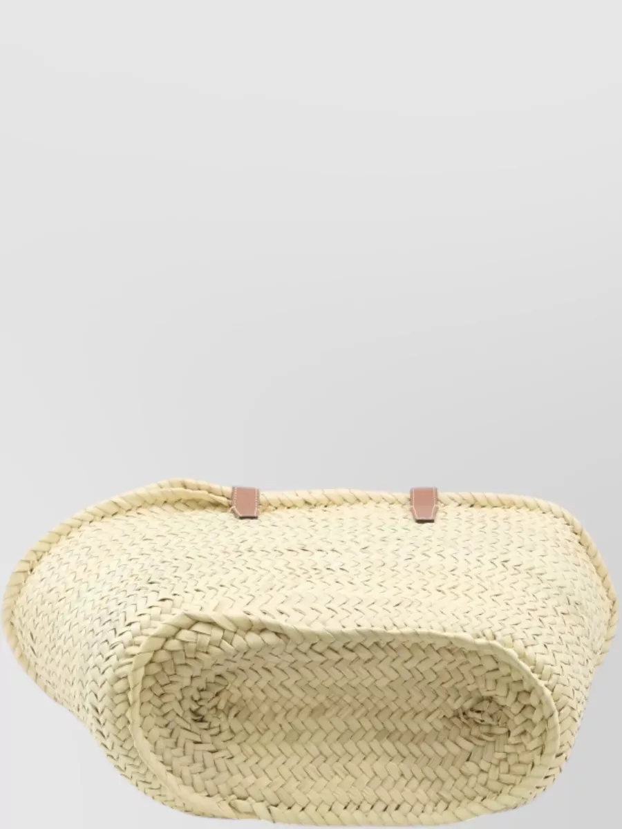 Celine Palm Leaf Basket Bag