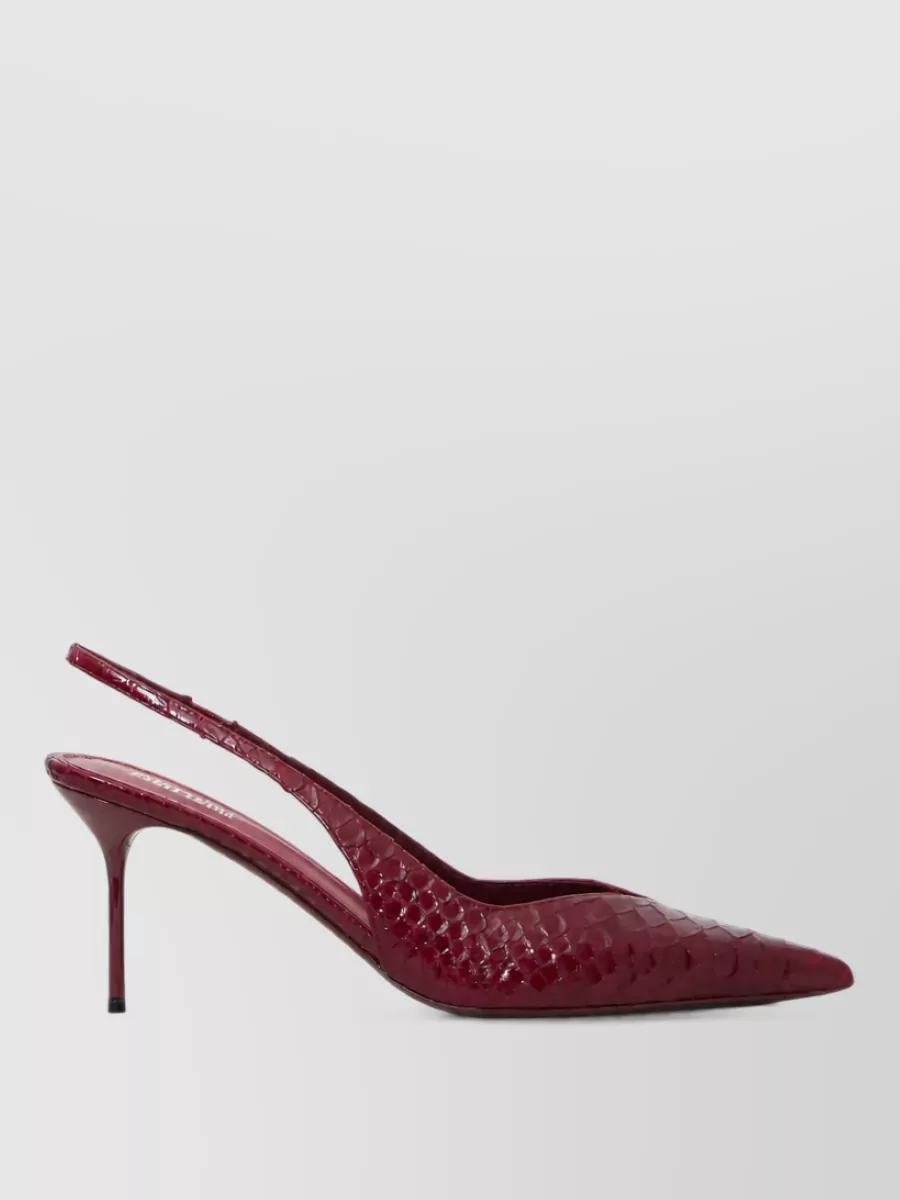 Paris Texas Leather Slingback Mules