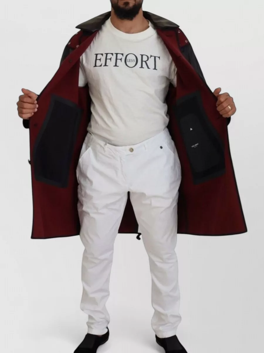 Dolce&Gabbana Cotton Hooded Trench Coat