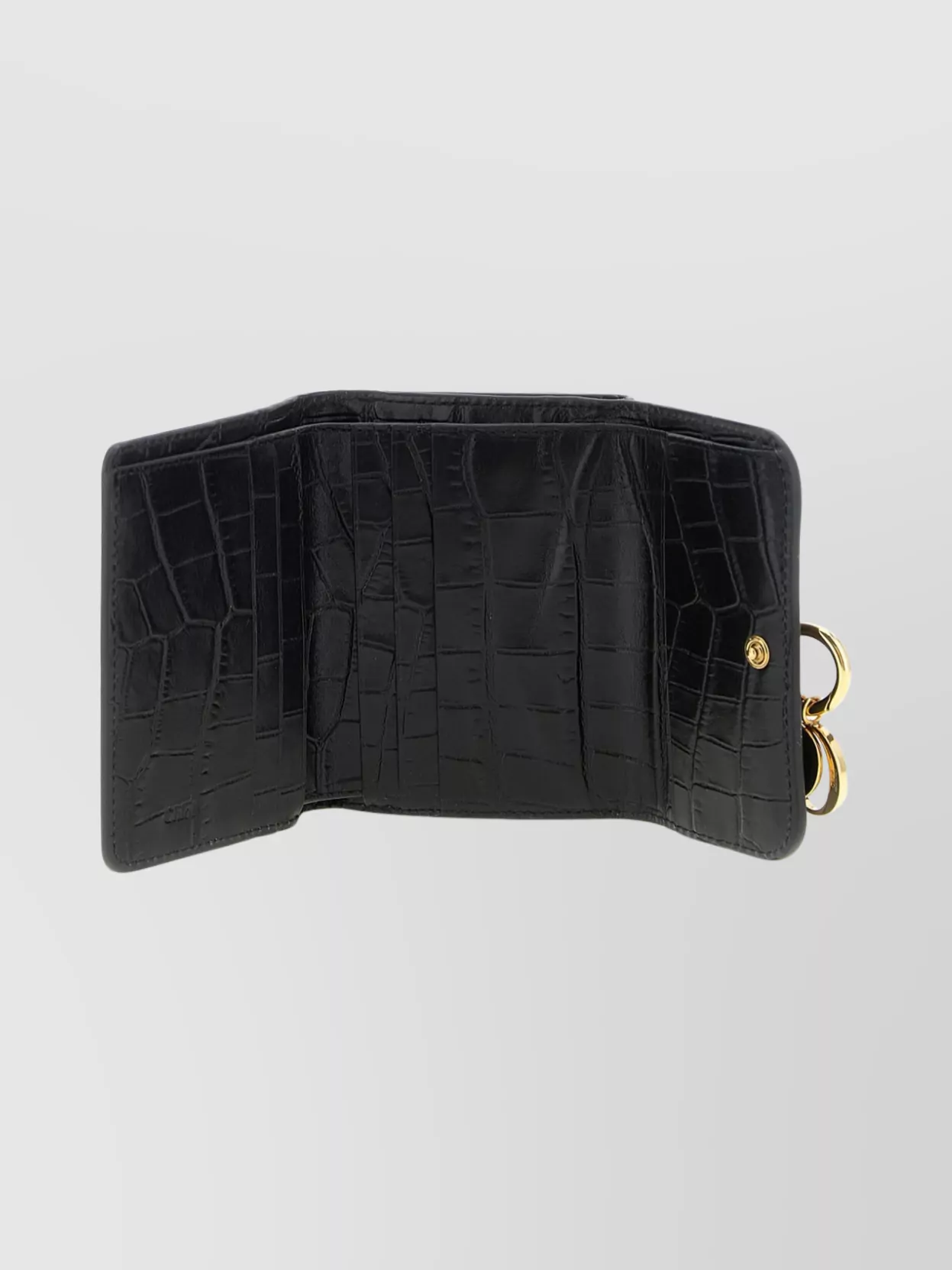 Chloé Small Wallet Featuring Crocodile Texture