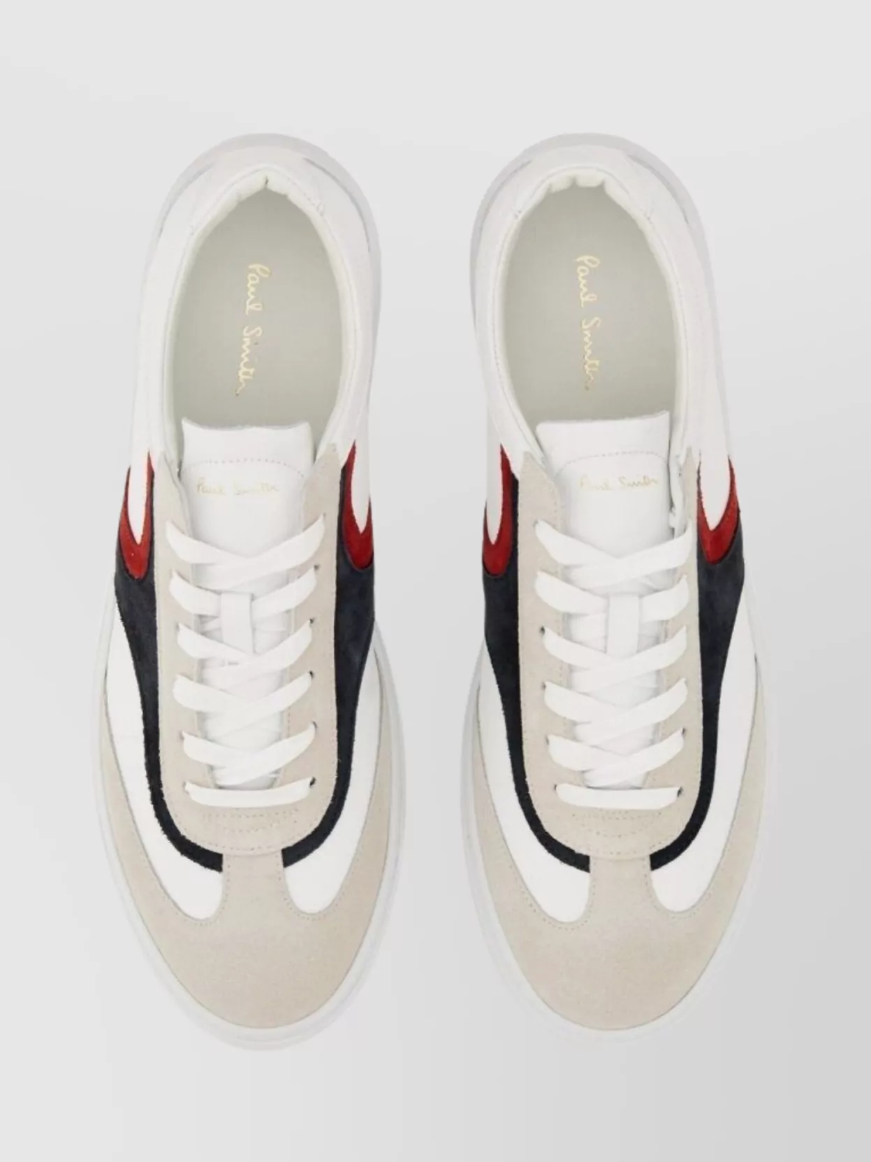 Paul Smith Logo Embossed Sneaker Featuring Contrasting Panels