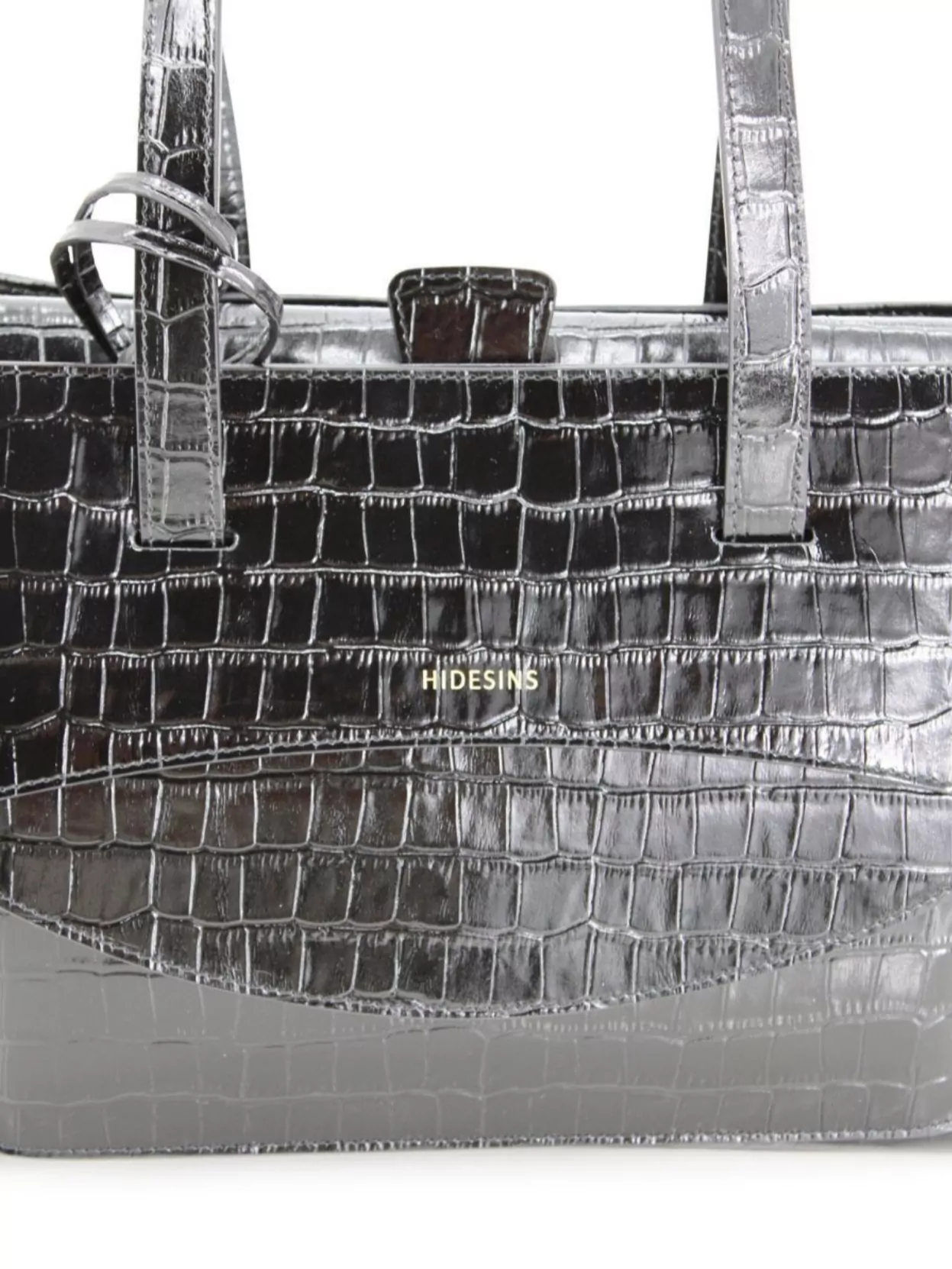 Hidesins Crocodile Texture Shoulder Bag And Handles