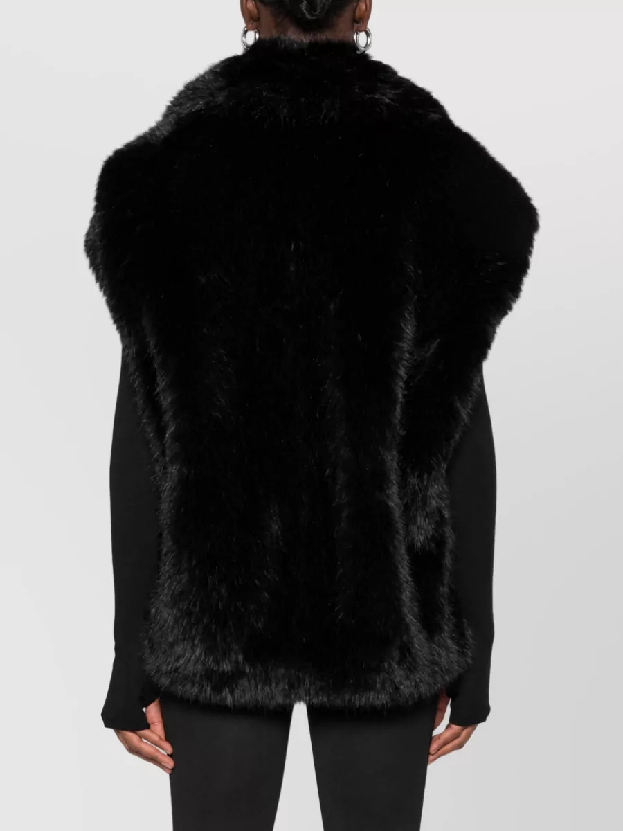 Stand Studio Faux Fur Oversized Sleeveless Vest