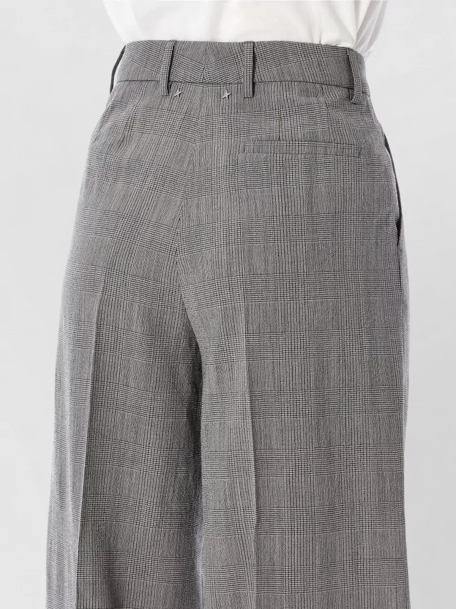 Golden Goose Trousers With Prince Of Wales Pattern