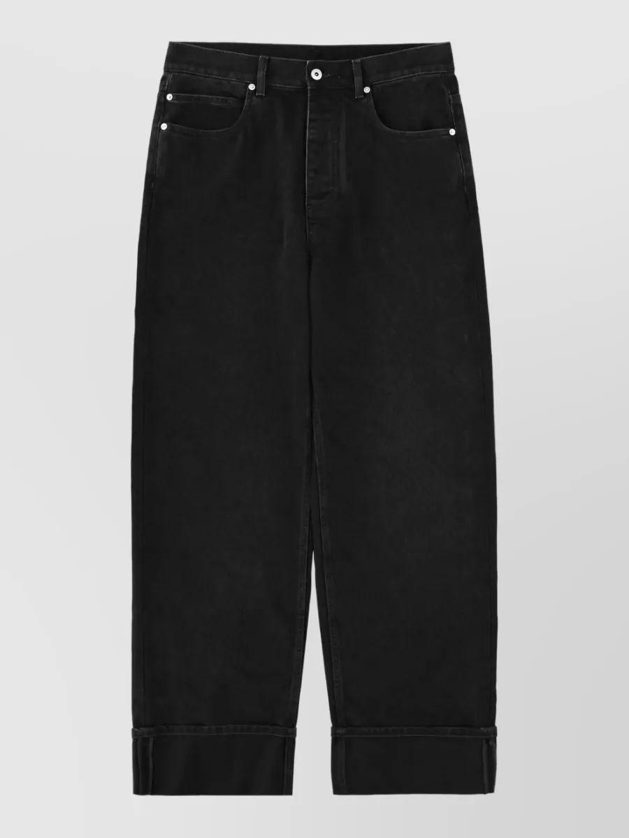 Bottega Veneta Folded Hem Denim Jeans