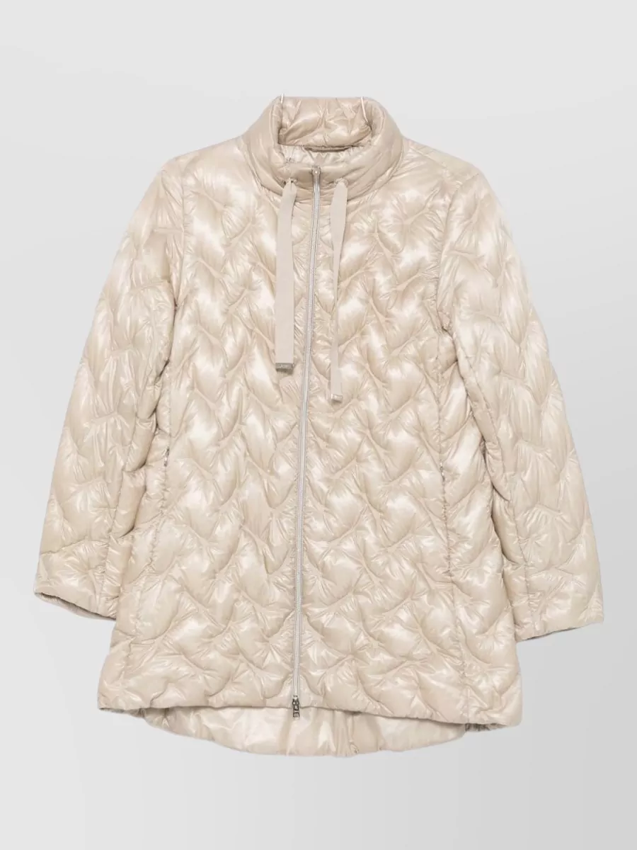 Herno quilted down midi parka coat