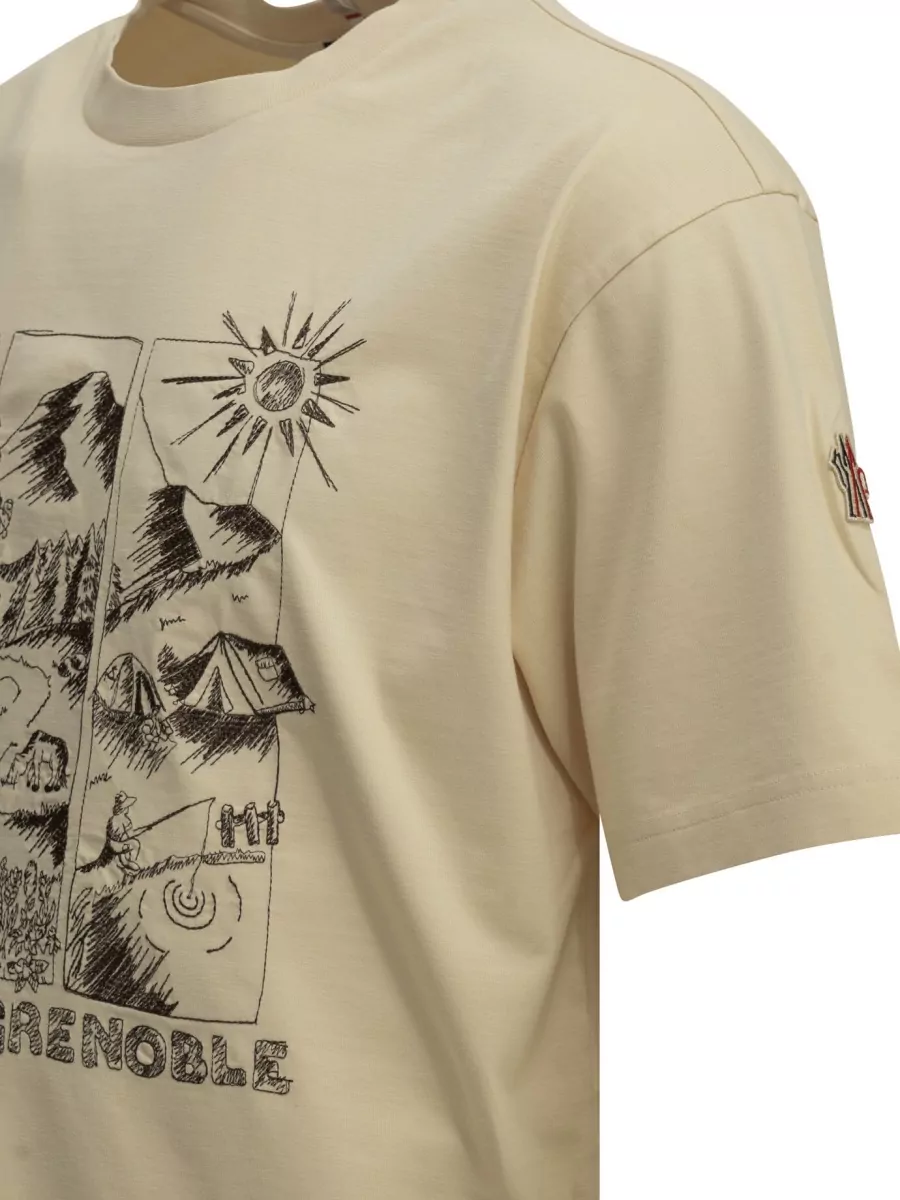 Moncler Grenoble Cotton Crew-Neck T-Shirt