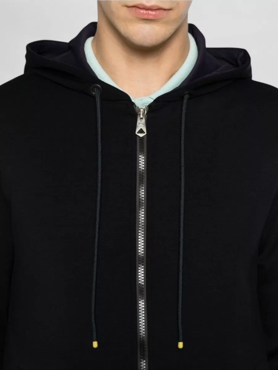 Paul Smith Cotton Blend Zip Up Hoodie