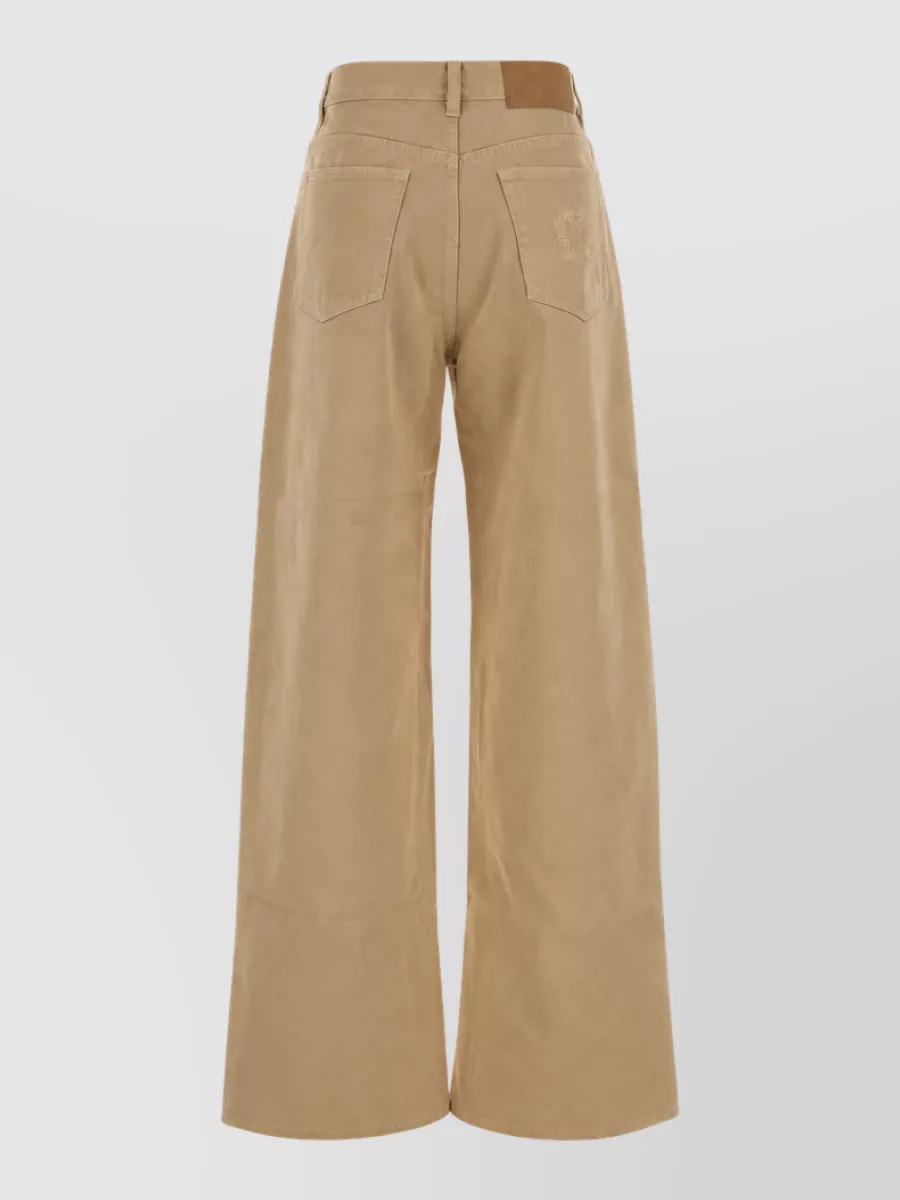 Blazé Milano Cotton High-Rise Wide-Leg Jeans