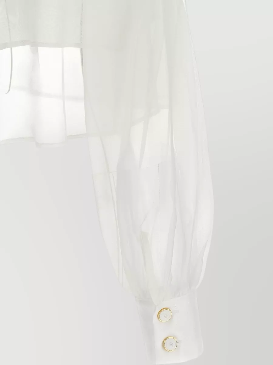 Elisabetta Franchi Cropped Cotton Shirt