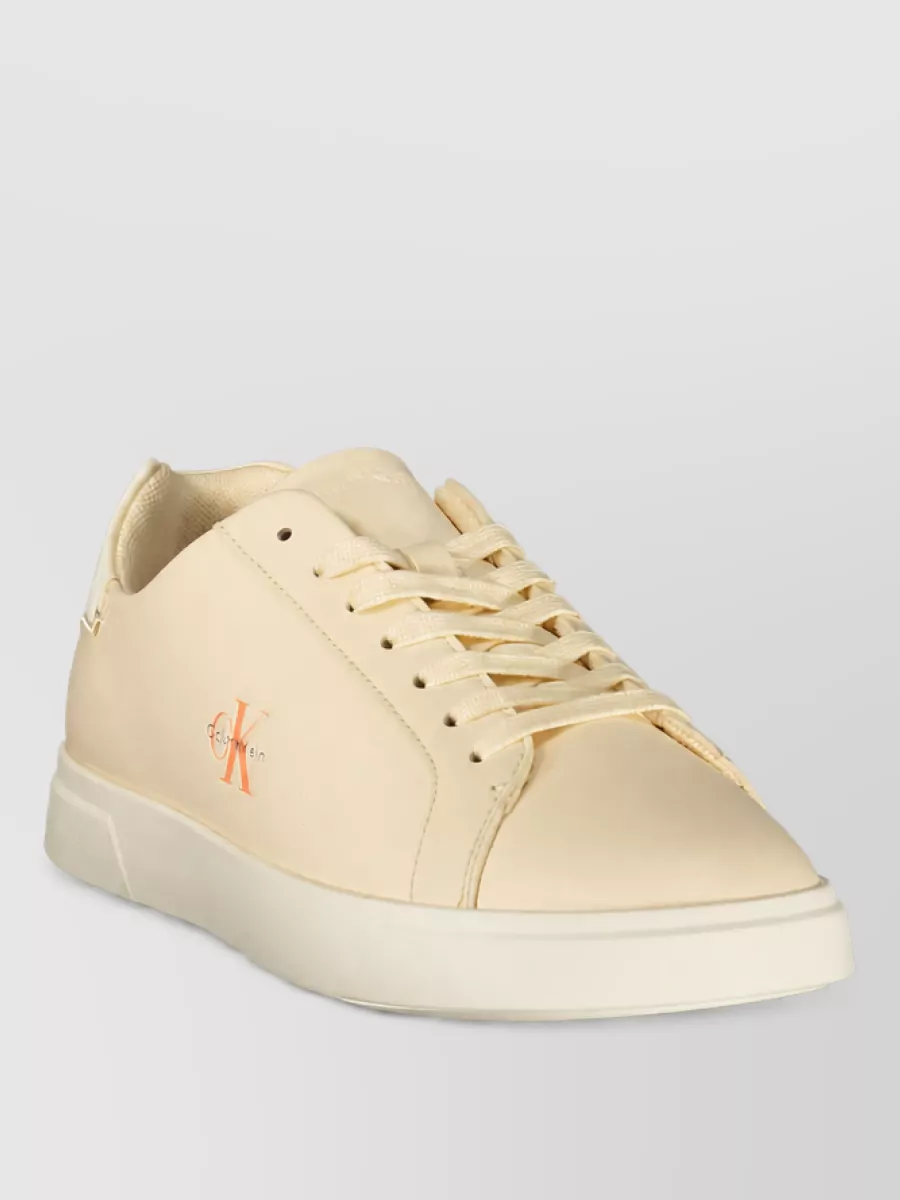 Calvin Klein leather lace-up sneakers