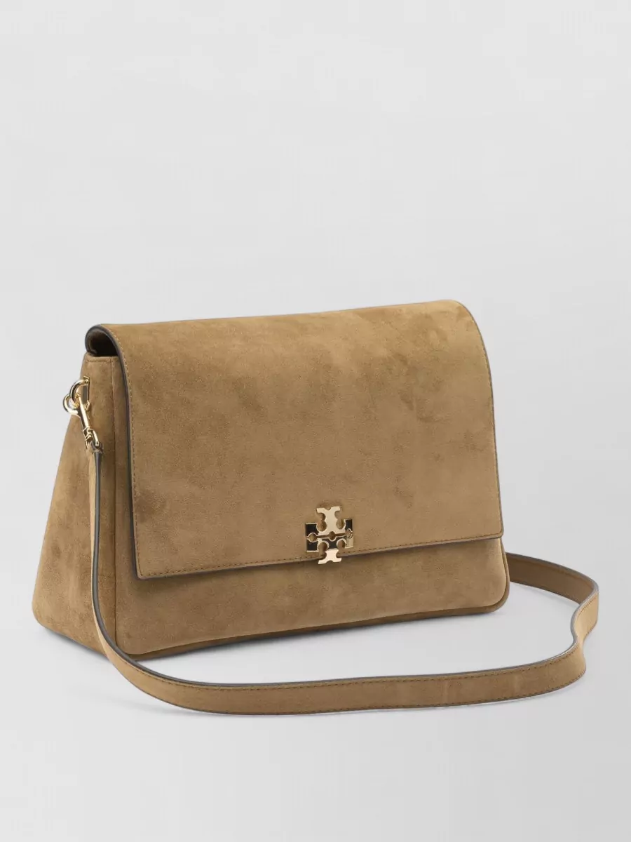 Tory Burch Charlie Suede Leather Shoulder Bag