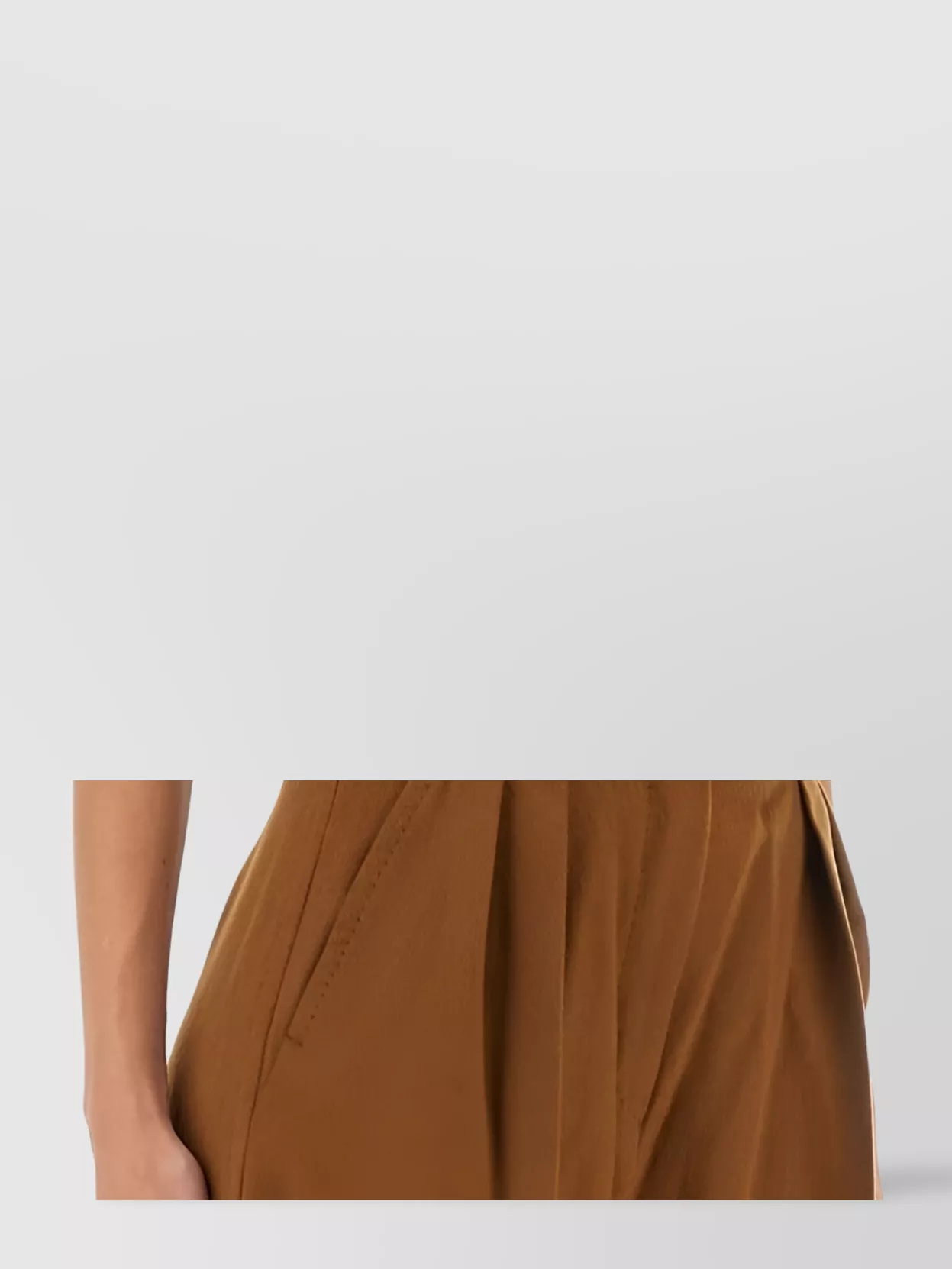 Max Mara Edda Vest With Belt And Buckle Detail In Brown