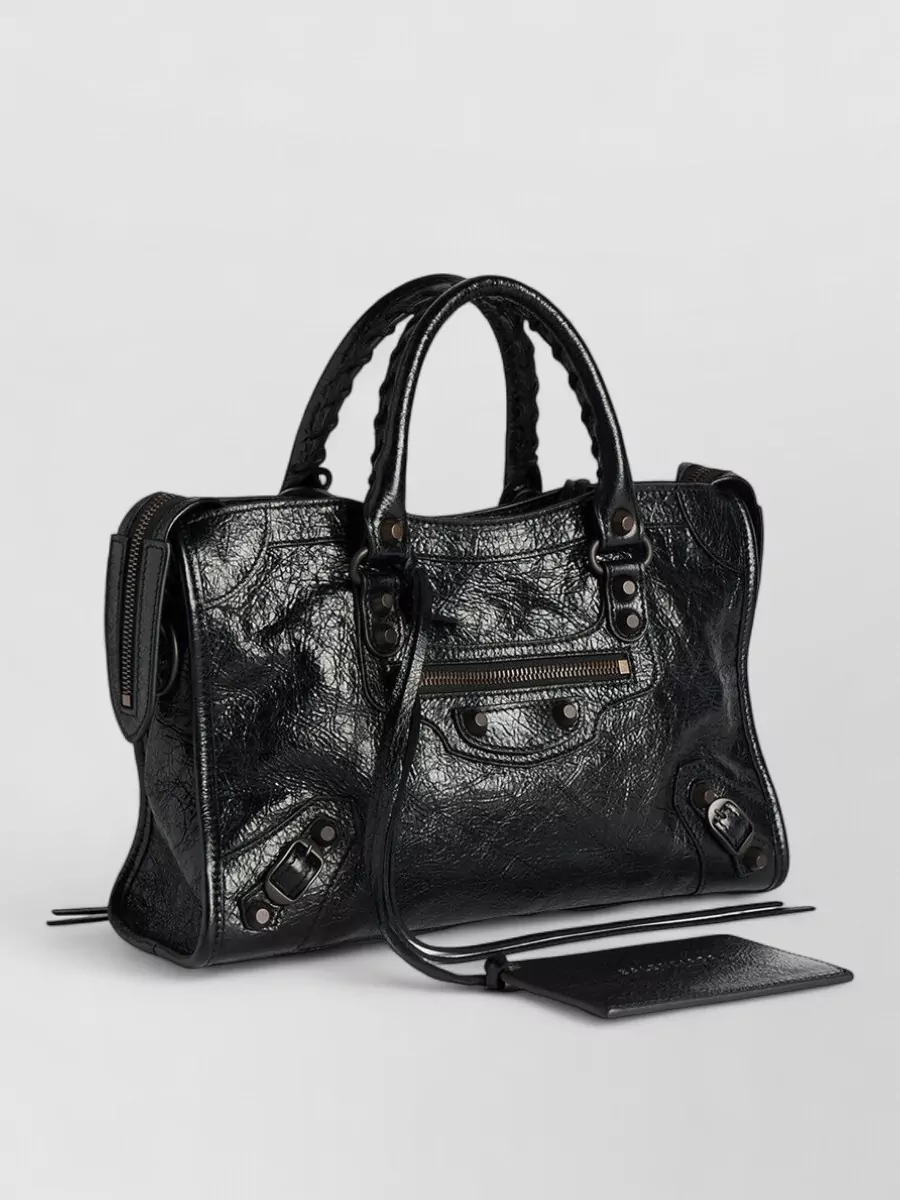 Balenciaga Le City Small Leather Shoulder Bag