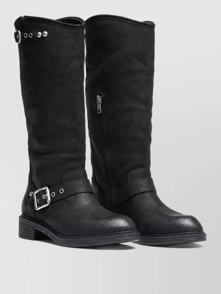 Ash leather boots