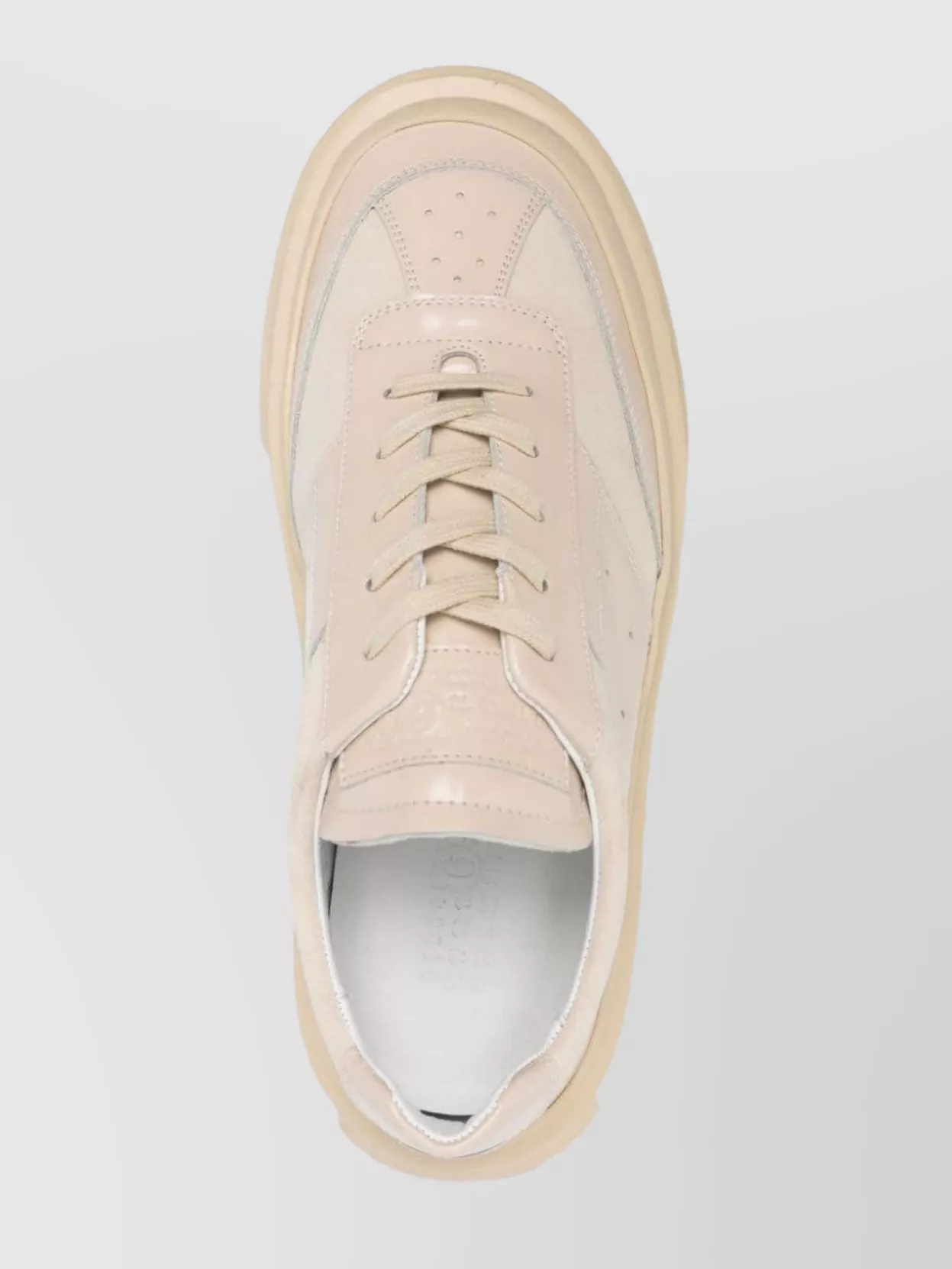 MM6 MAISON MARGIELA CHUNKY SOLE CALFSKIN SNEAKERS