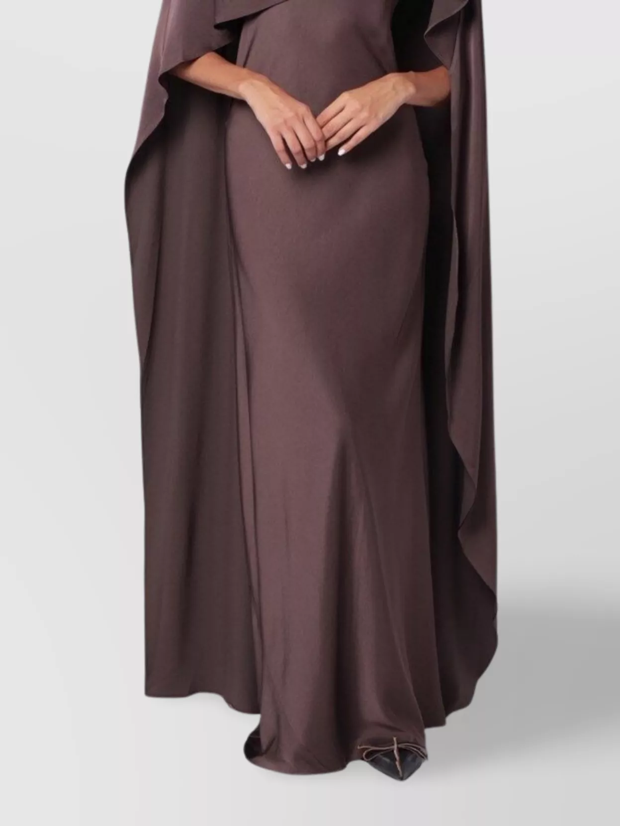 Simkhai Izel Long Dress In Chocolate Colour In Brown