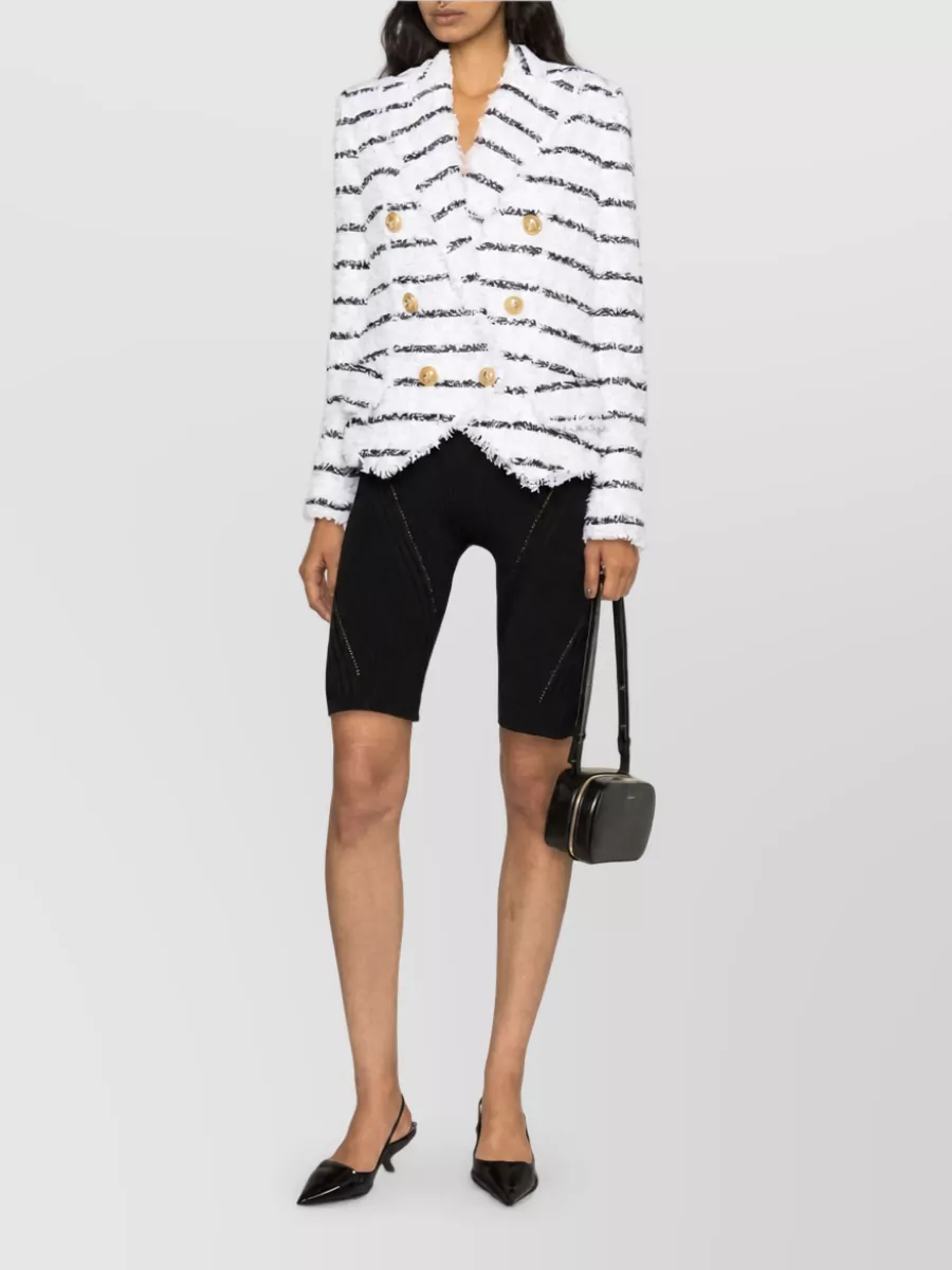 Balmain Striped Tweed Jacket